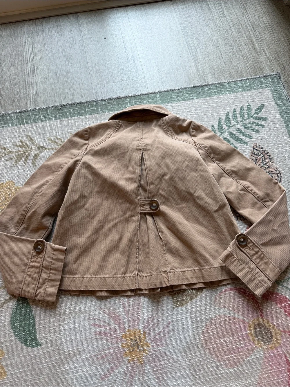 Gap Kids Denim Khaki Jacket Size M (7/8)